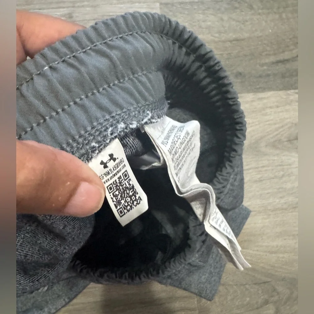 Boys Under Armour Charcoal Joggers